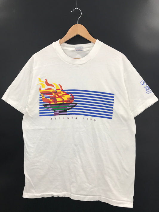 1996 ATLANTA OLYMPIC Size L Vintage T-Shirt / K1920