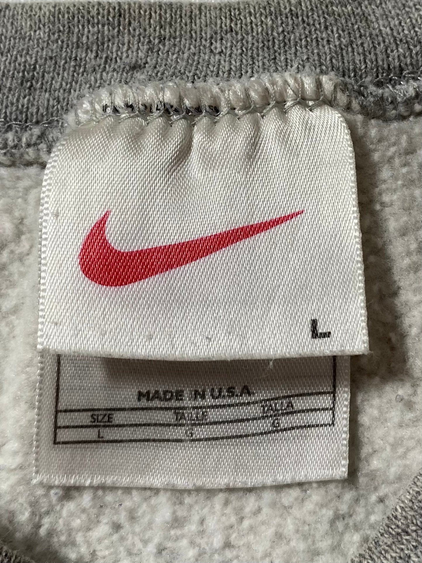 90’s NIKE MINI SWOOSH Made in USA Size L Vintage Sweat-shirt / K7032