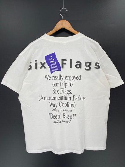 1996' Looney Tunes x Six Flags Size L / XL Vintage T-Shirt /9952