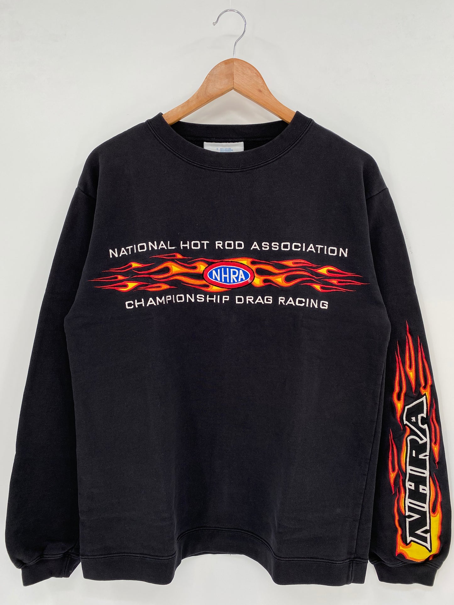 Vintage NHRA CHAMPIONSHIP DRAG RACING Size S Racing Sweat-shirt / K3285