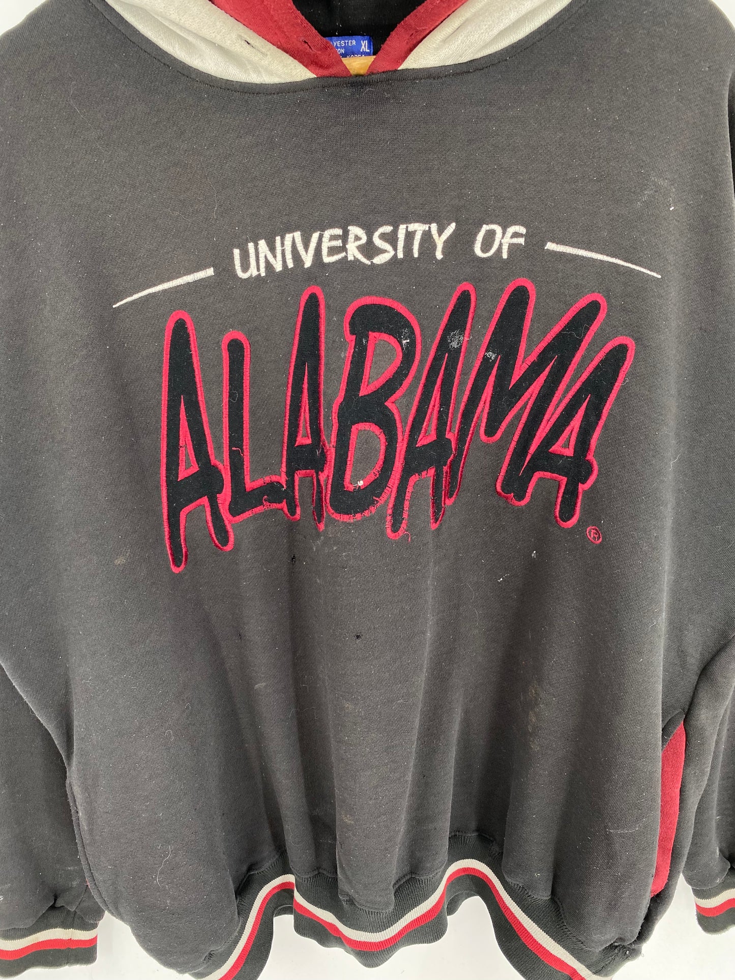 90's STARTER UNIVERSITY OF ALABAMA Size XL Vintage Double Hoodie Sweat-Shirt / k166