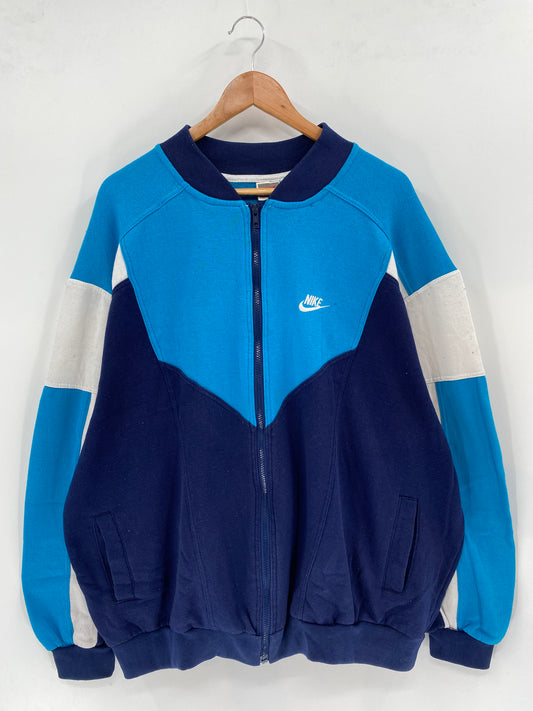 90’s NIKE SILVER TAG Approx. Size XXL Vintage Zip Up Sweat-Shirts / K2411