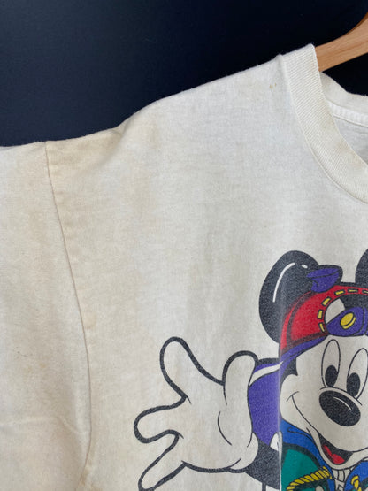 90’s DISNEY MICKEY AND MINNIE Made in USA Size One Size (Approx.L) Vintage T-Shirt / 9091