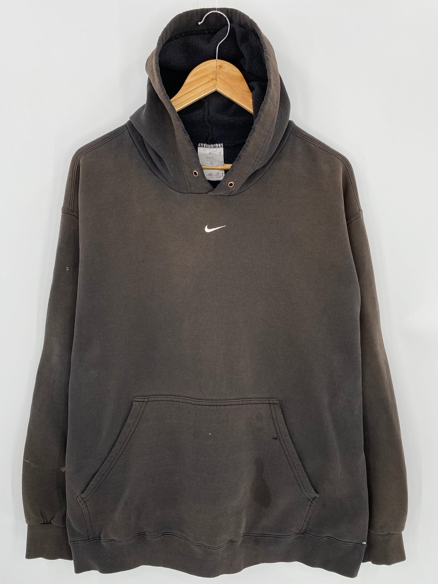 90’s NIKE Center Swoosh Faded Size XL Vintage Hoodie Sweat-shirt / 6763