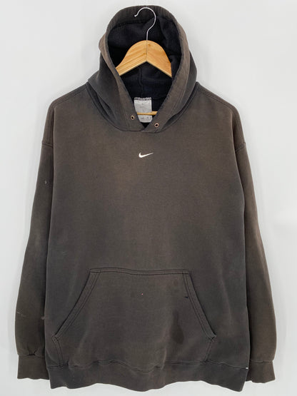 90’s NIKE Center Swoosh Faded Size XL Vintage Hoodie Sweat-shirt / 6763
