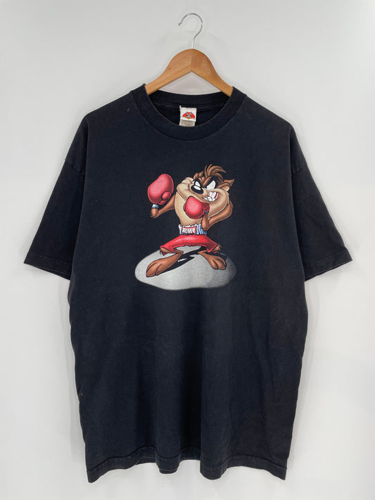 90’s LOONEY TUNES TAZ Size XL Vintage T-Shirts / K9915