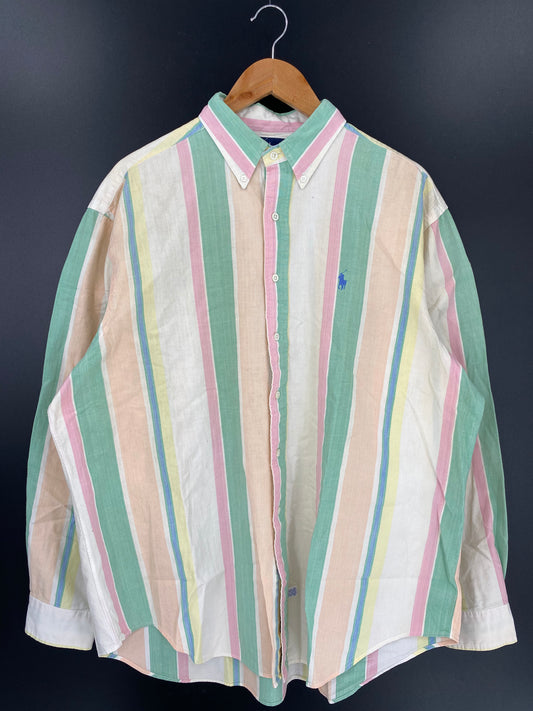 90's POLO RALPH LAUREN Size XL Vintage Long Sleeve Shirt /k66