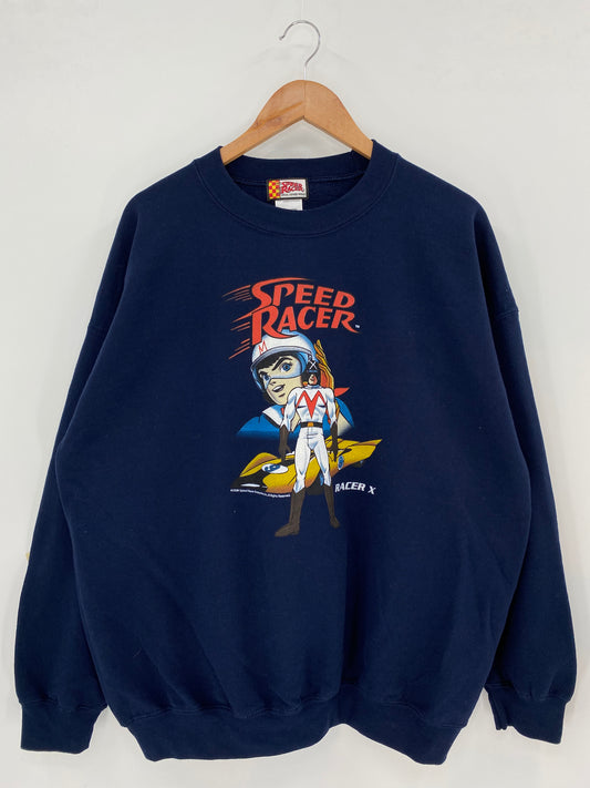 2008' SPEED RACER Size XL Vintage Sweat-shirt / K3039