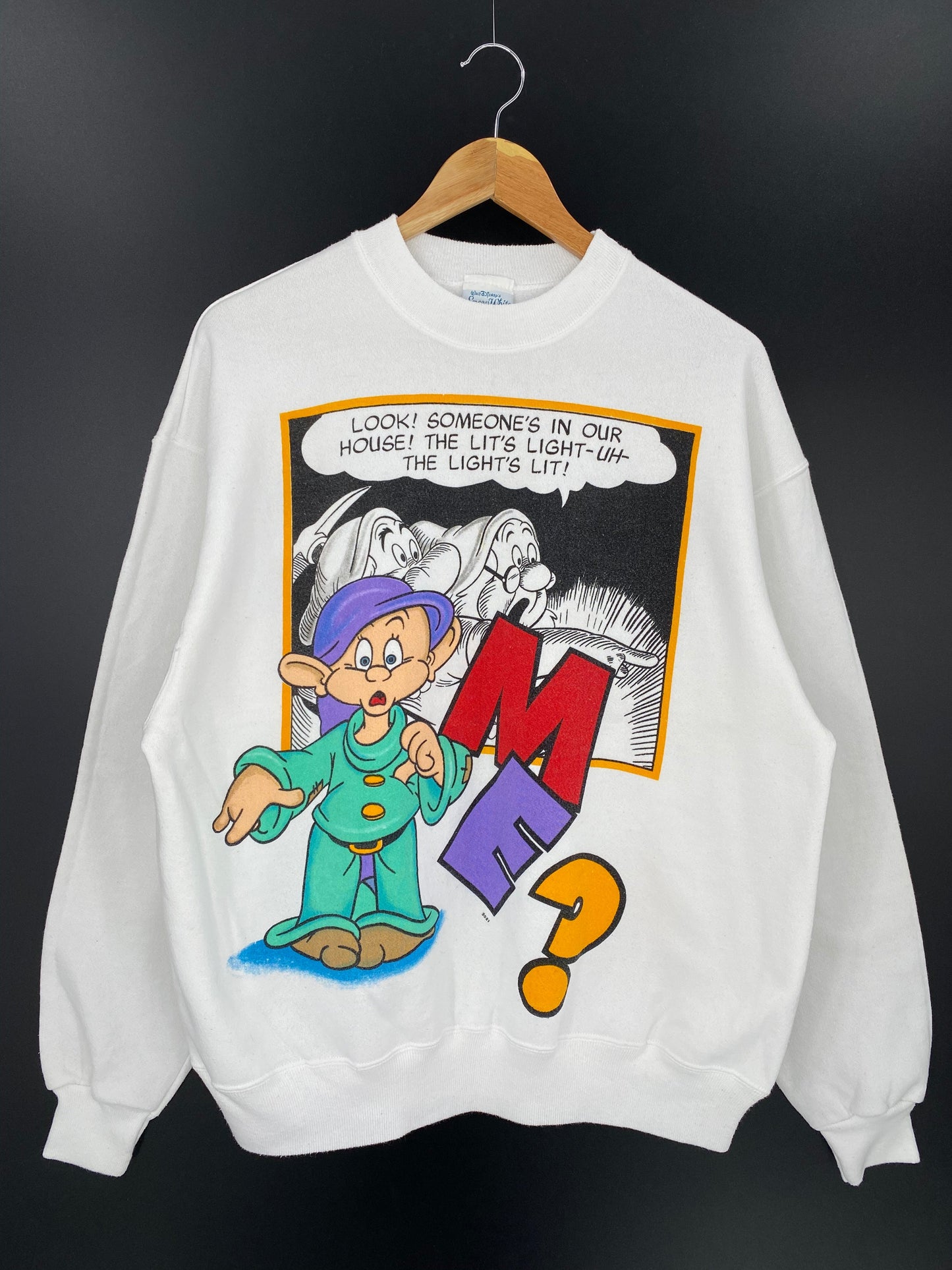 90's DISNEY SNOW WHITE Made in USA Size One Size (Approx. L) Vintage Sweat-shirt / K8708