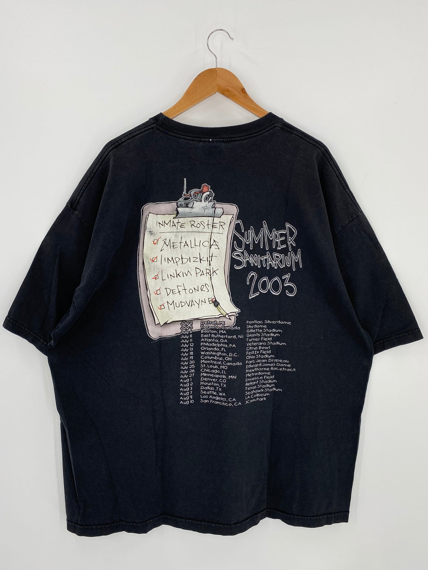 2003 Summer Sanitarium Vintage Music T-Shirt / 9750