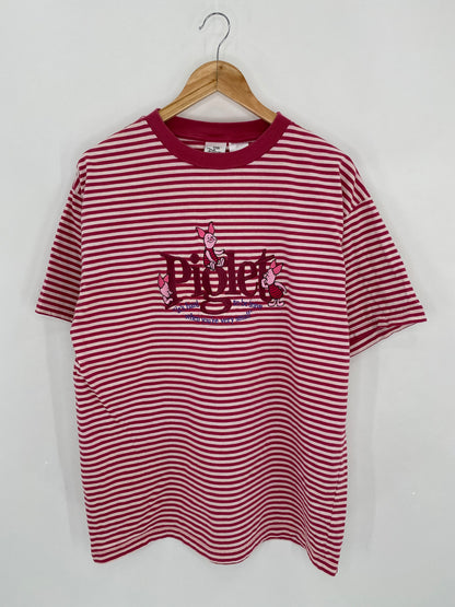 00' DISNEY PIGLET Size L Vintage  T-Shirts / 6197
