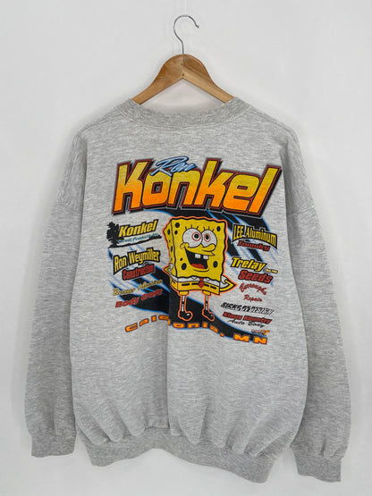 Vintage KONKEL x SpongeBob Size XL Racing Sweat-shirt  / 6139