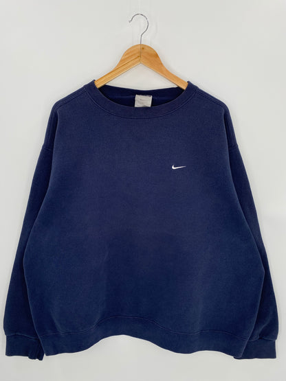 90’s NIKE Mini Swoosh Made in USA Size XL Vintage Sweat-shirt / 6894