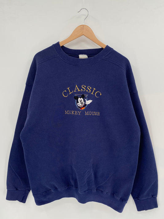 90’s DISNEY MICKEY Size XL Vintage Sweat-shirt / K2297