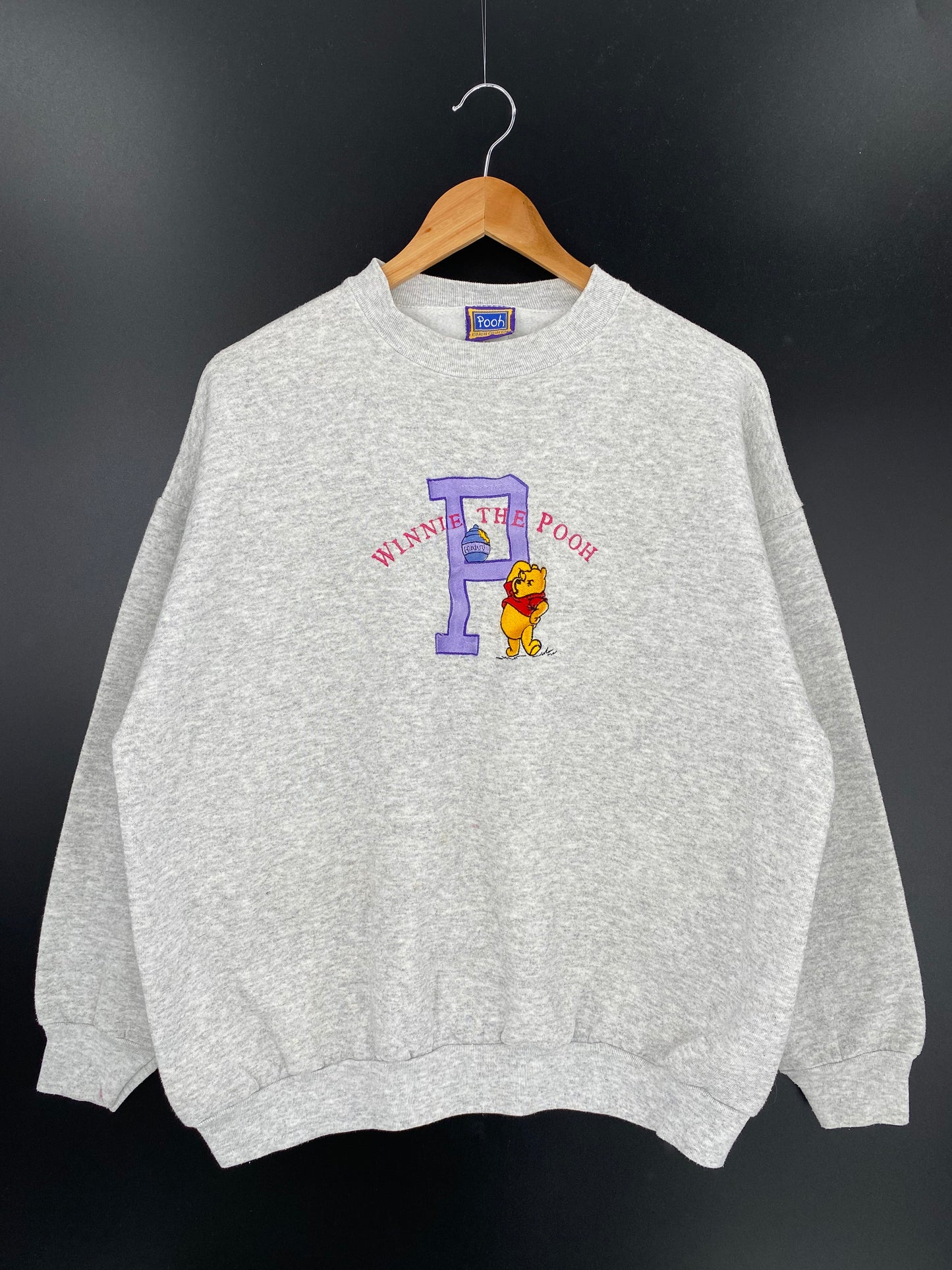 90’s DISNEY POOH Made in USA Size XL Vintage Sweat-shirt / 9650