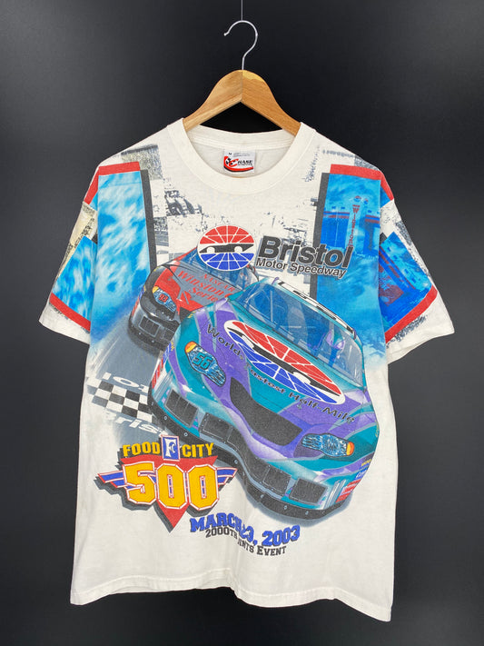 2003 NASCAR 2000TH POINTS EVENT Size M Vintage Racing T-shirt / 8959