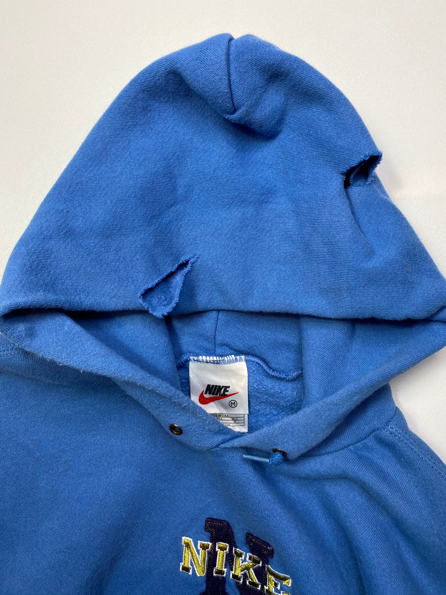 90’s NIKE Hoodie Made in USA Size M Damage Vintage Sweat-Shirt / 5499
