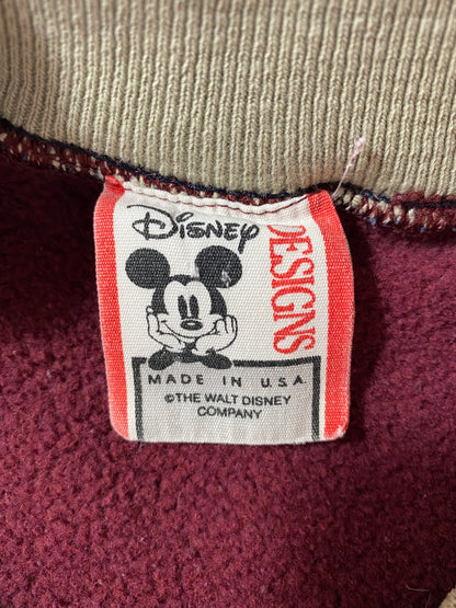 90’s DISNEY MICKEY Made in USA Size Approx.XL Vintage Sweat-shirt / 9652