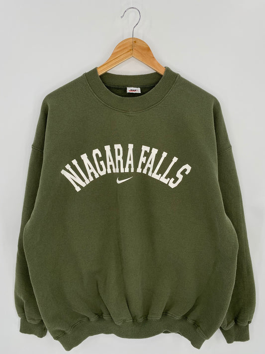 90's NIKE NIAGARA FALLS Size XL Vintage Sweat-shirt / 6861