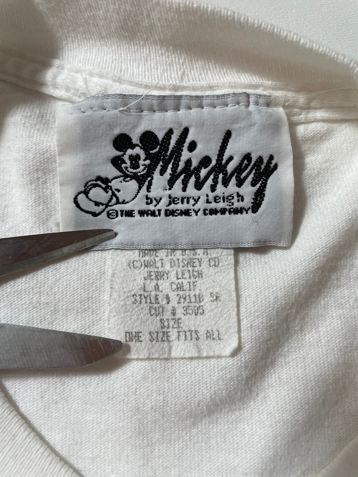 90’s DISNEY MICKEY AND MINNIE Made in USA Size Approx.XL Vintage T- Shirts / A1010