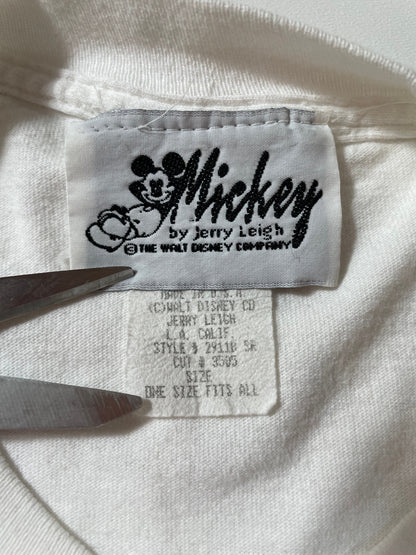 90’s DISNEY MICKEY AND MINNIE Made in USA Size Approx.XL Vintage T- Shirts / A1010