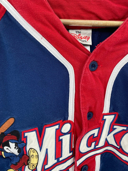 00' DISNEY MICKEY Size XL Vintage Baseball-Shirt  / A4628