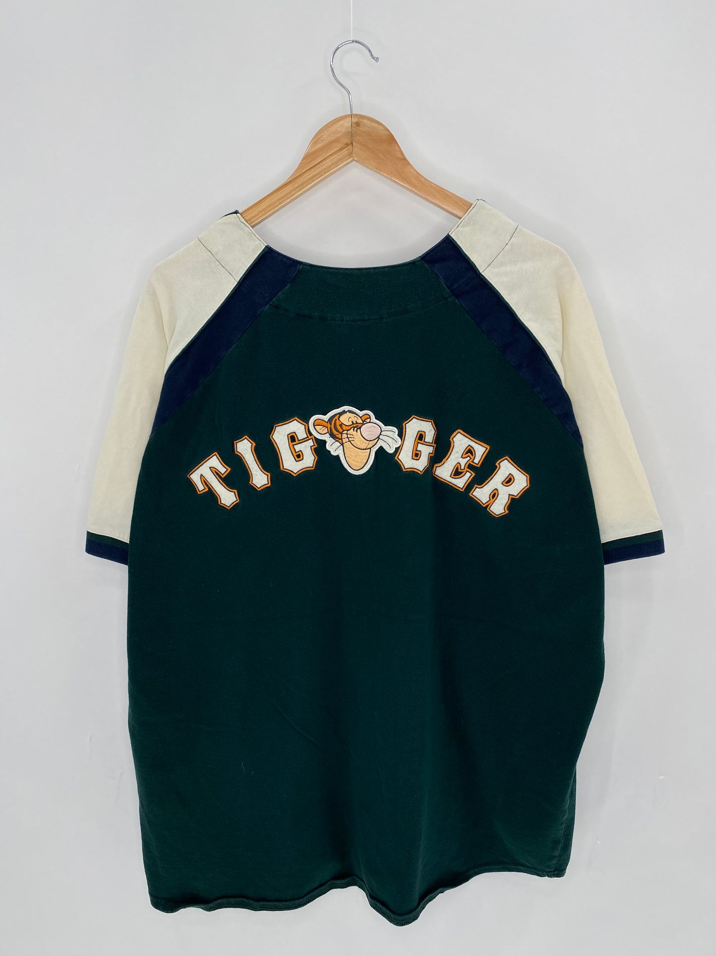 00' DISNEY TIGGER Size XL Vintage Baseball-Shirt  / 6115