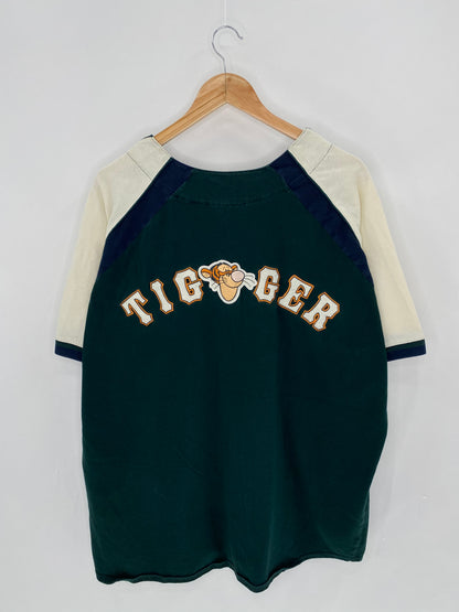 00' DISNEY TIGGER Size XL Vintage Baseball-Shirt  / 6115