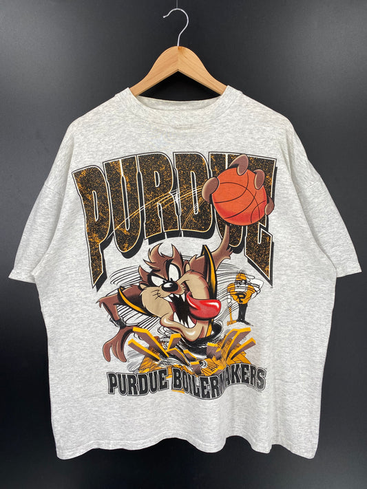 1995' LOONEY TUNES TAZ x PURDUE University Size XL Vintage T-Shirt / K2012