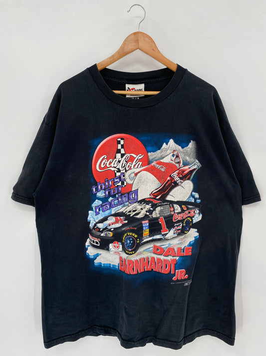 1995' NASCAR DALE EARNHARDT x COCA COLA Size XL Vintage Racing T-shirt / k1799