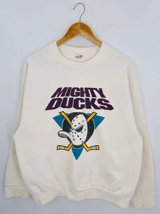 90’s MIGHTY DUCKS Made in USA Size L Vintage Sweat-shirt / 7003