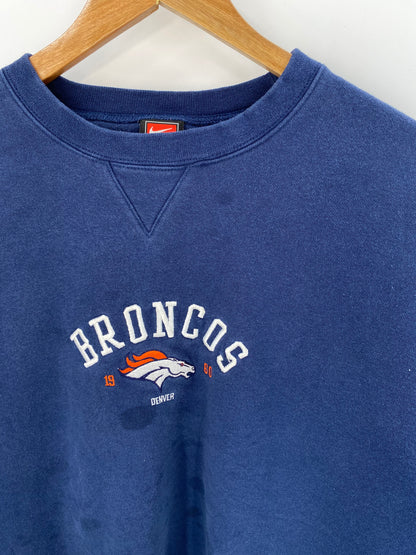 90’s NIKE BRONCOS Size XL Vintage Sweat-shirt / 7784