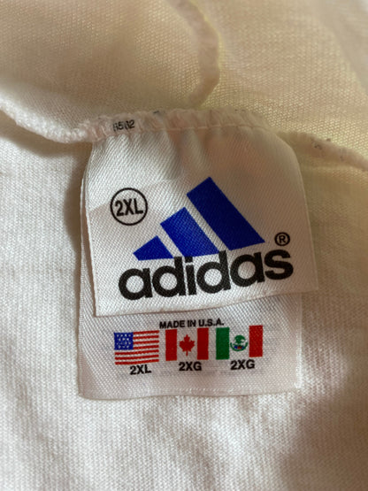 .90’s ADIDAS Made in USA Size XXL Vintage Long sleeve Hoodie T-shirt / E5414T