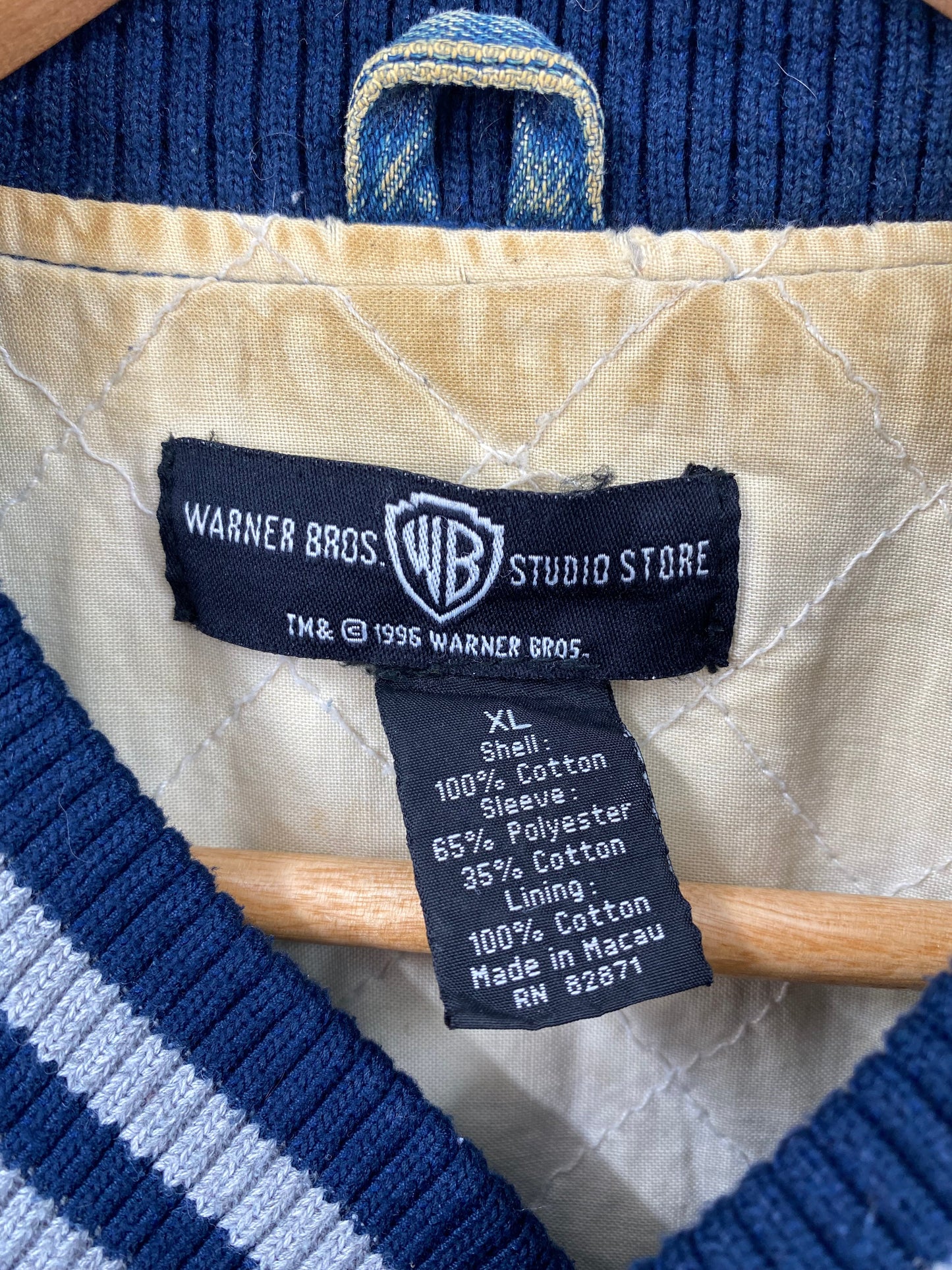 1996 LOONEY TUNES Size XL Vintage Denim Jacket  / A6298