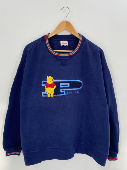 00' DISNEY WINNIE THE POOH Size XL Vintage Sweat-shirt / E4400S