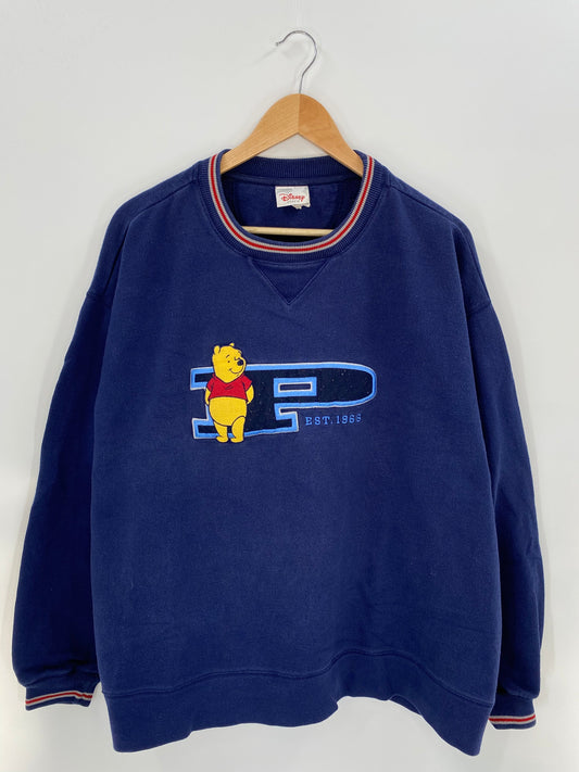 00' DISNEY WINNIE THE POOH Size XL Vintage Sweat-shirt / E4400S