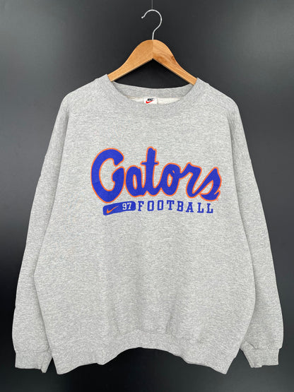 90’s NIKE GATORS FOOTBALL Made in USA Size XL Vintage Sweat-shirt / K1722