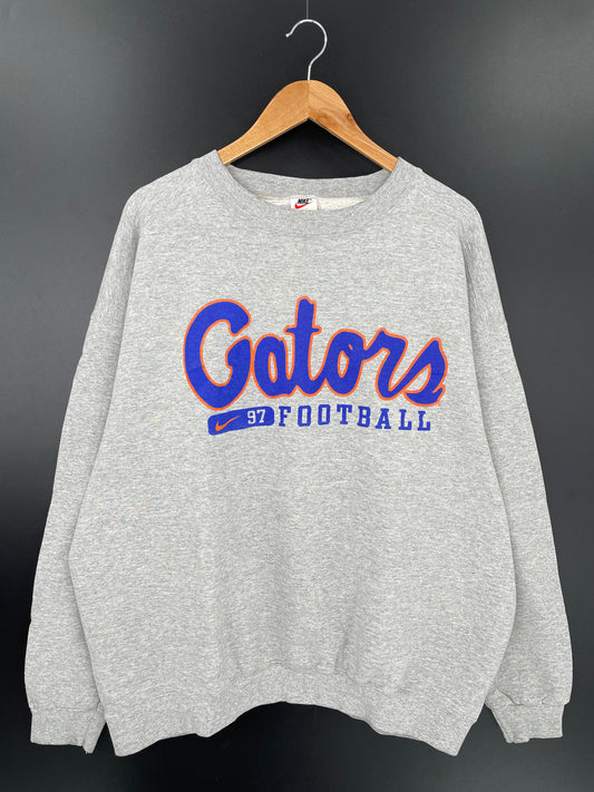 90’s NIKE GATORS FOOTBALL Made in USA Size XL Vintage Sweat-shirt / K1722