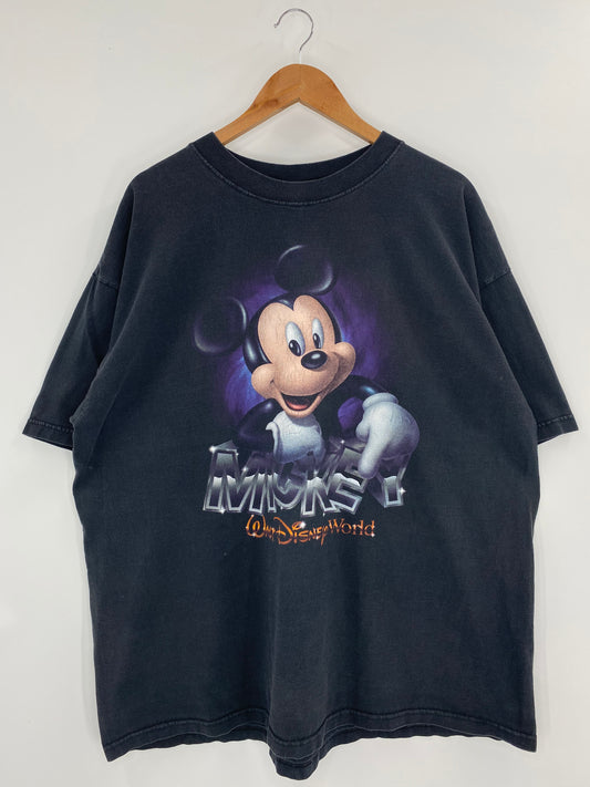 90’s DISNEY MICKEY Made in USA Size XXL Vintage T-Shirts / K4047