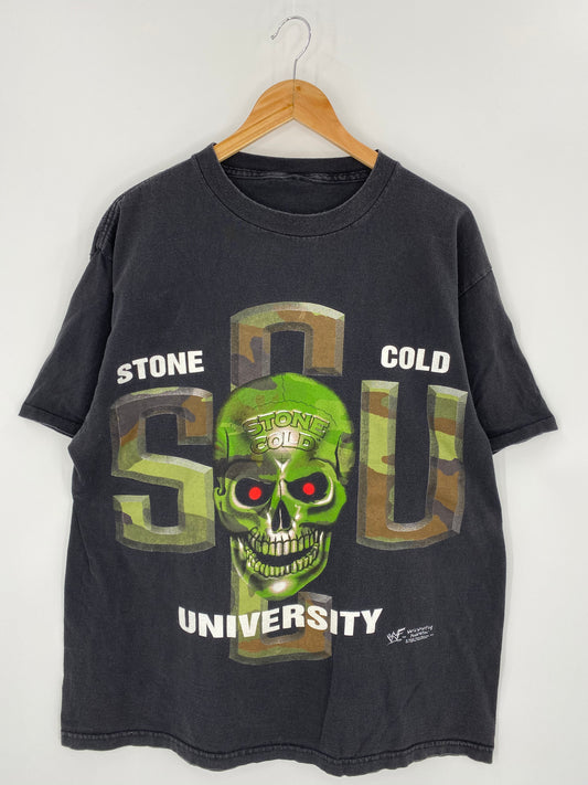 1998 STONE COLD WWF Size No Tag (Approx. XL) Vintage T-shirt / 7446
