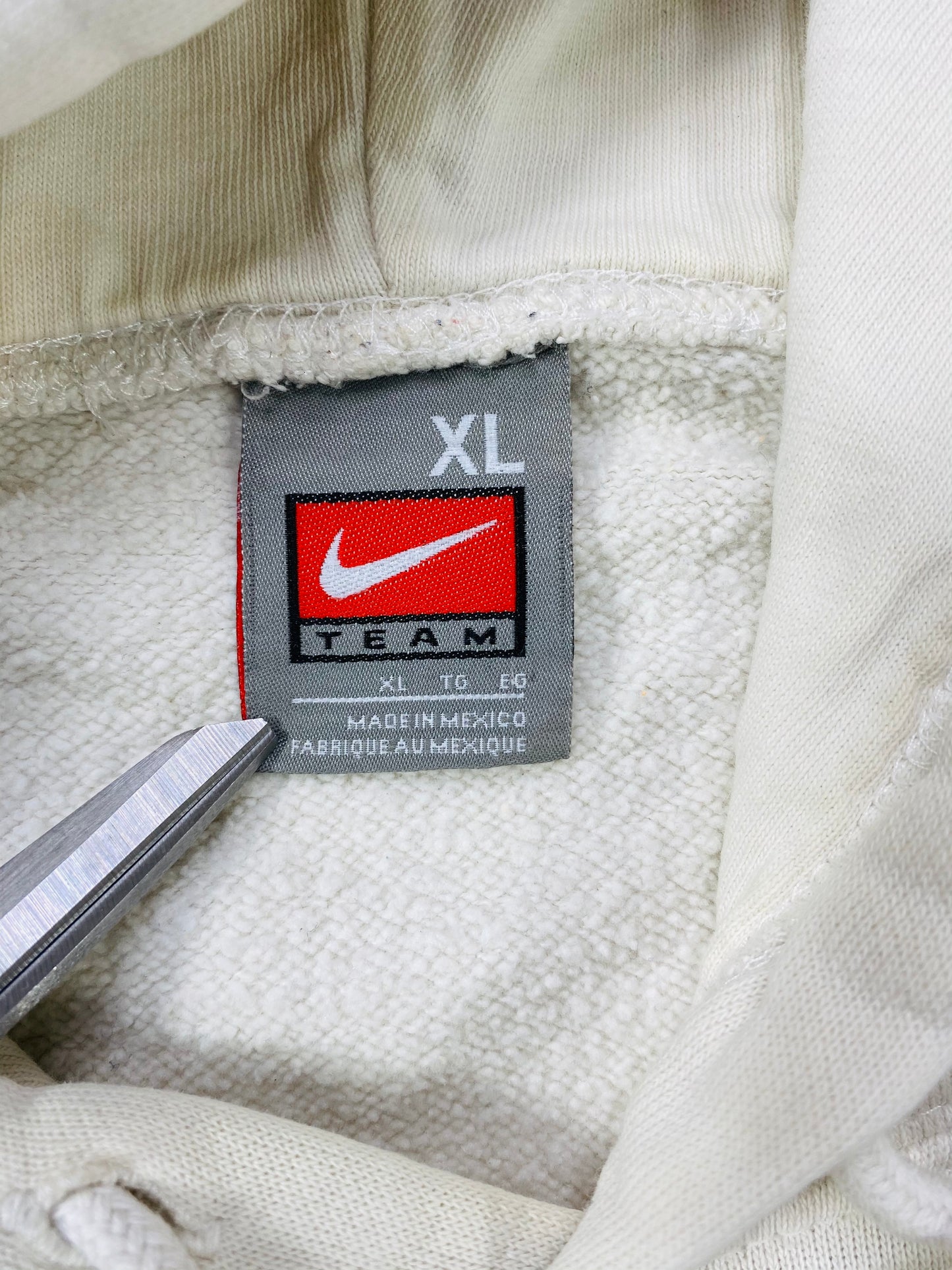 90's NIKE WEST VIRGINIA Size XL Vintage Hoodie Sweat-shirt  / 6130