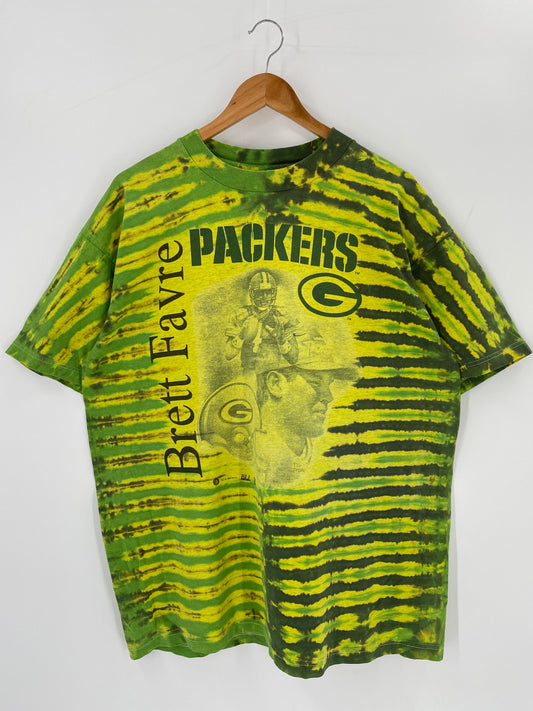 Vintage GREEN BAY PACKERS Brett Favre Size XL NFL T-Shirt / K9686