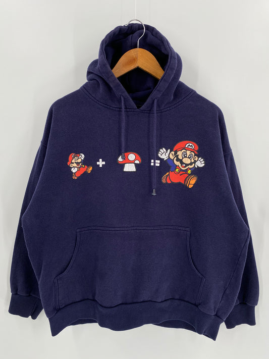 2004 NINTENDO MARIO Size XL Vintage Hoodie Sweat-shirt / 6582