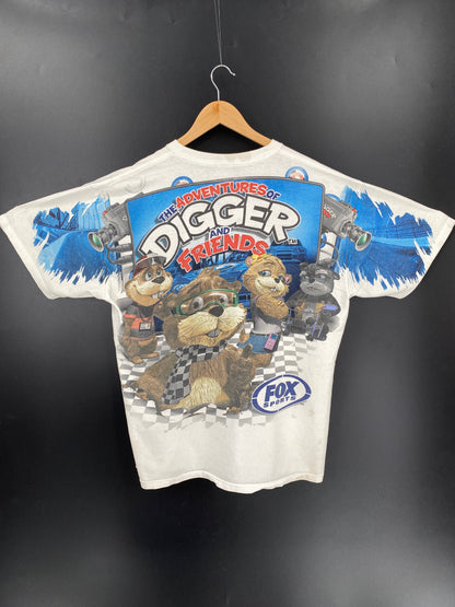 00' NASCAR DIGGER Size XL Vintage Racing T-shirt / k1795