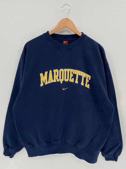 00' NIKE MARQUETTE Size L Vintage Sweat-shirt / K2439