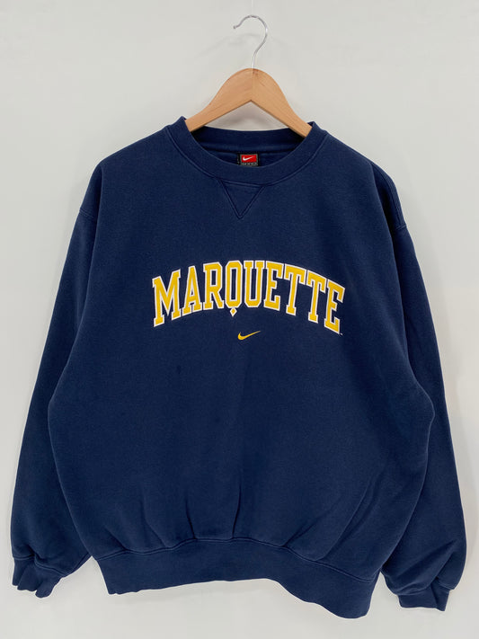 00' NIKE MARQUETTE Size L Vintage Sweat-shirt / K2439