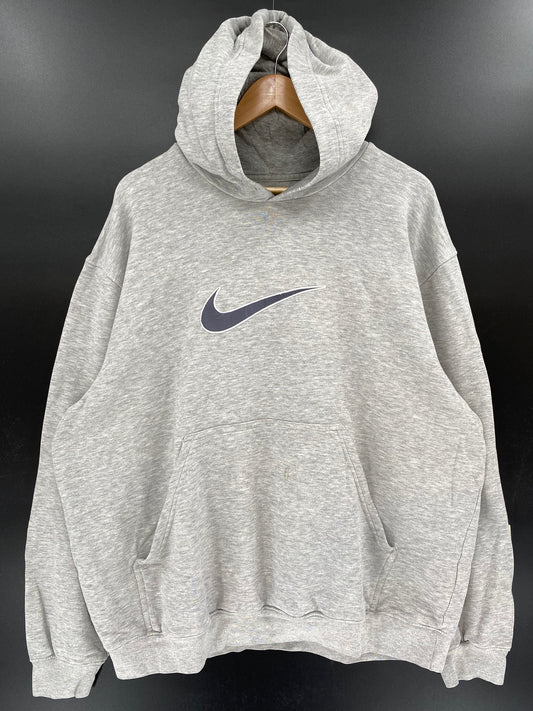 00' NIKE CENTER LOGO Size XL Vintage Hoodie Sweat-Shirt / K3754