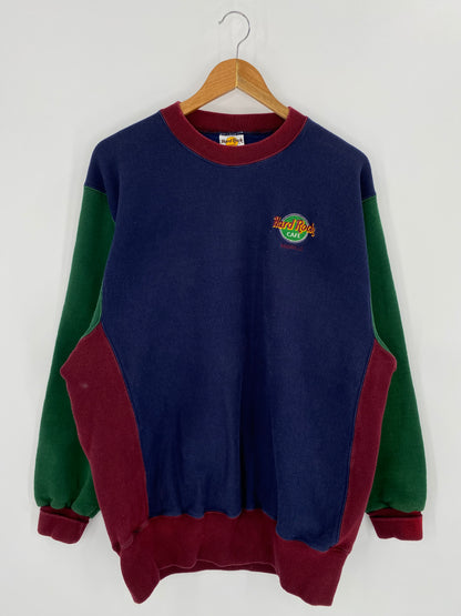 90's Hard Rock Cafe Made in USA Size L Vintage Sweat-Shirt / 7962