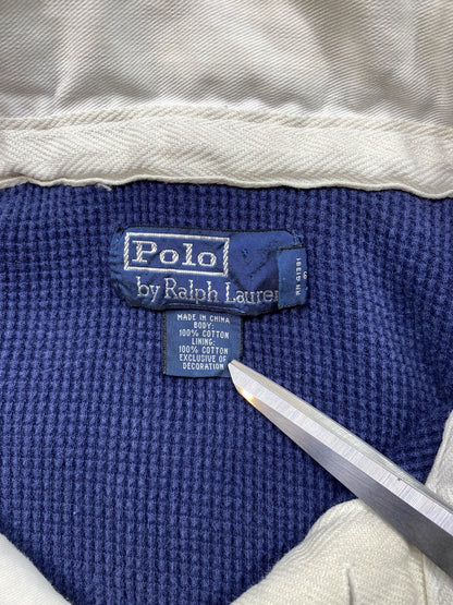 90's POLO RALPH LAUREN Size XL Hoodie Rugby Sweat-Shirt / A7412