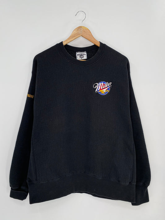 90’s MILLER RACING Made in USA Size XL Vintage Sweat-shirt / 8384